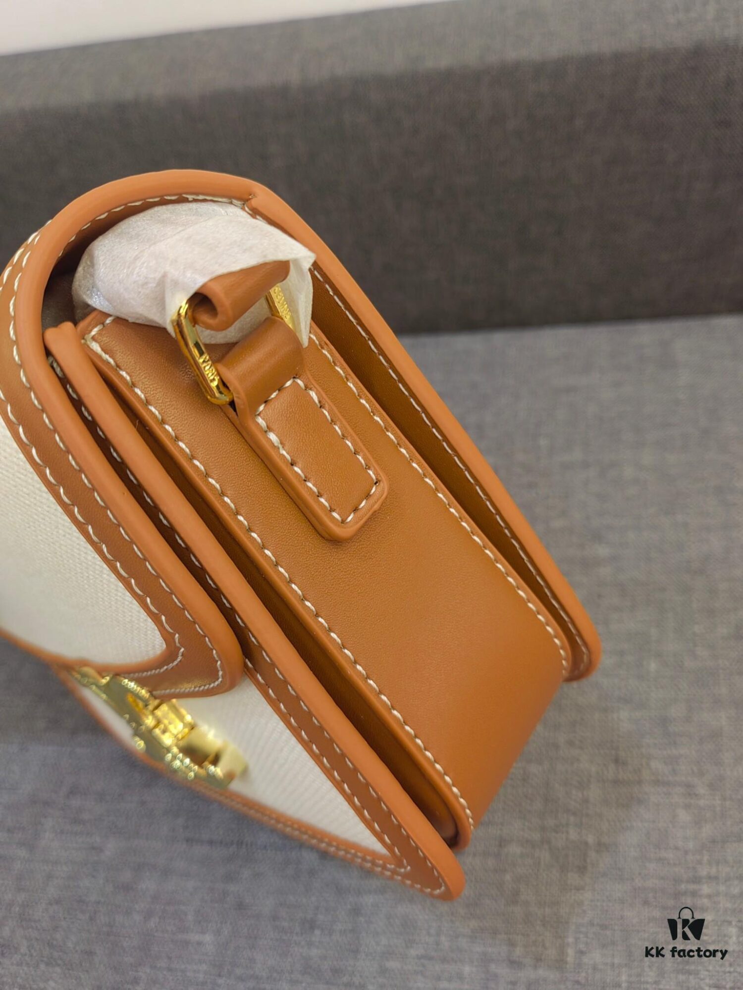 CELINE Triomphe Arch Square Bag BOX TEEN Shoulder Bag Vintage Women's Single-shoulder Crossbody Bag