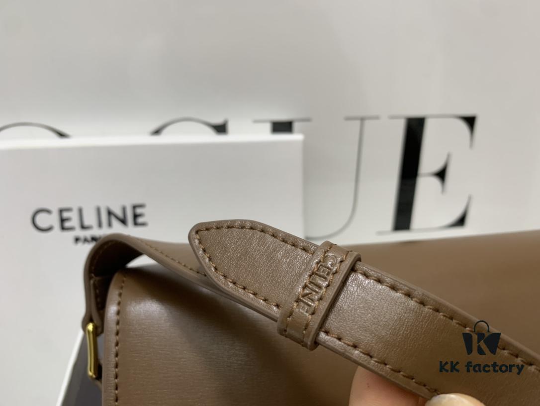 Celine Hand-Rubbed Grain Calfskin Triumph Arch Bag