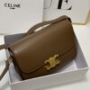 Celine Hand-Rubbed Grain Calfskin Triumph Arch Bag
