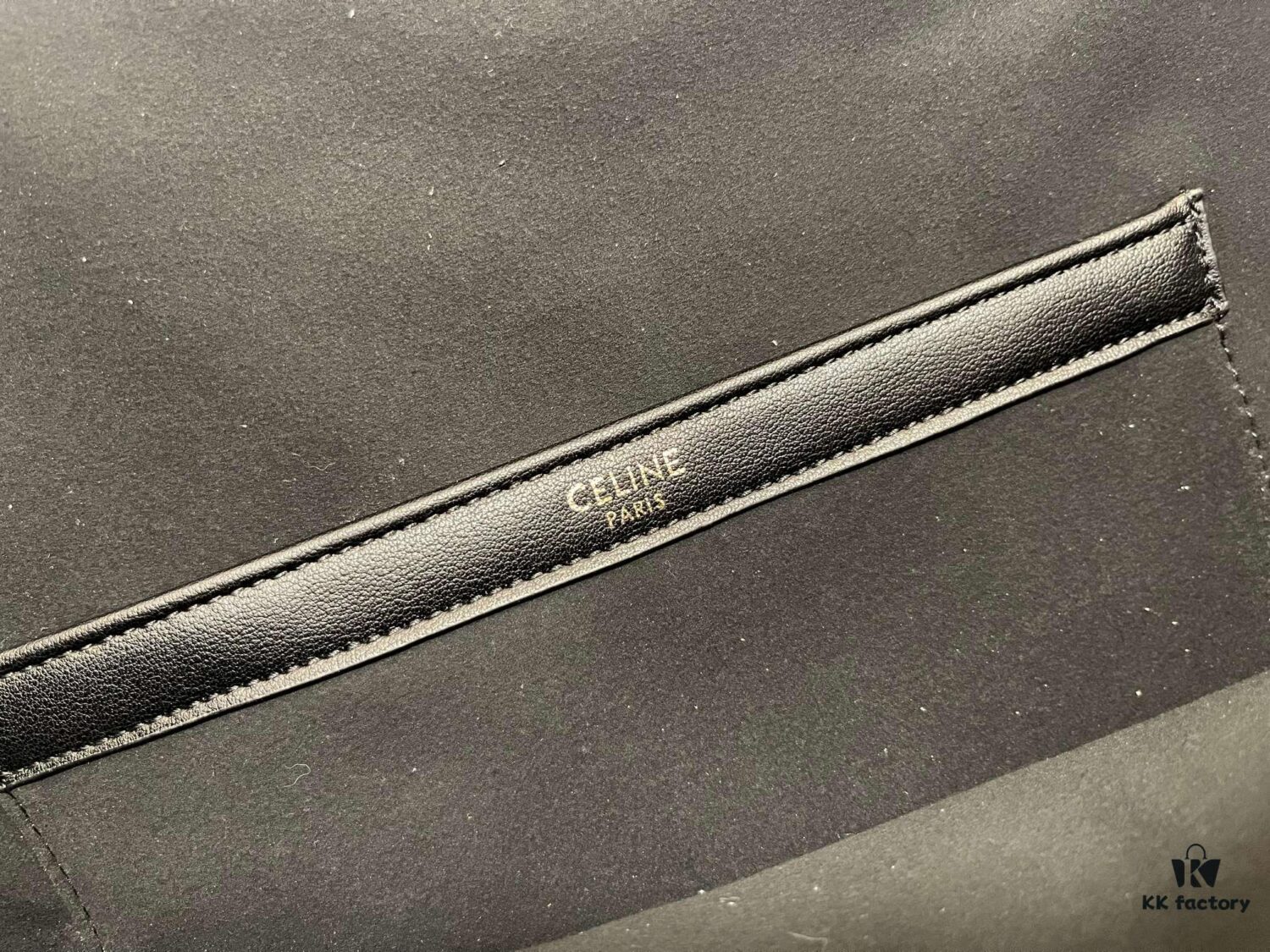 CELINE CABAS TRIOMPHE Large Drawstring Tote Bag in Soft Leather