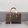 Small CELINE Spring-Summer Horizontal CABAS Tote Bag, Versatile and Stylish, Newly Released Compact Size | Classic Triumph Monogram Collection, Unisex Design, Highly Recommended by Bloggers and Celebrities