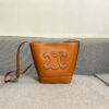 CELINE Spring Summer New Arrival CUIR Bucket Bag with Arc de Triomphe Embossed Logo, Sophisticated and Mature Design