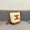CELINE Spring Summer New Arrival CUIR Bucket Bag with Arc de Triomphe 3D Logo, Sophisticated and Mature Design