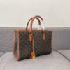 Small CELINE Spring-Summer Horizontal CABAS Tote Bag, Versatile and Stylish, Newly Released Compact Size | Classic Triumph Monogram Collection, Unisex Design, Highly Recommended by Bloggers and Celebrities
