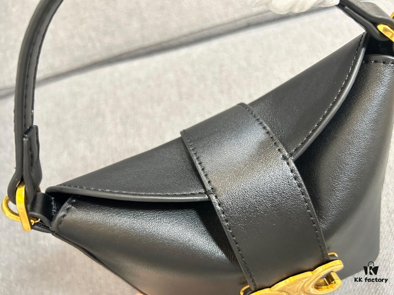 CELINE New Fries Bag, Smooth PVC Cowhide Two Styles, Original Hardware, Exquisitely Compact Design, Handheld or Crossbody, Holds Small Items, Stunning Look