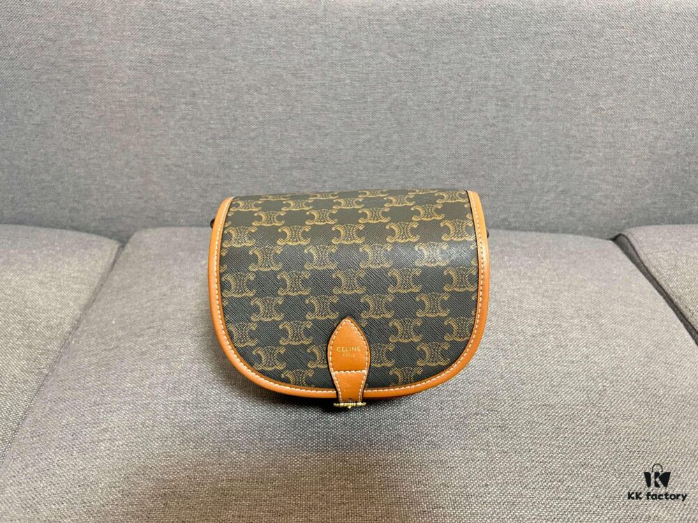 CELINE FOLCO Retro Style Crossbody Bag, Fashionable and Streetwise with Iconic Simplicity