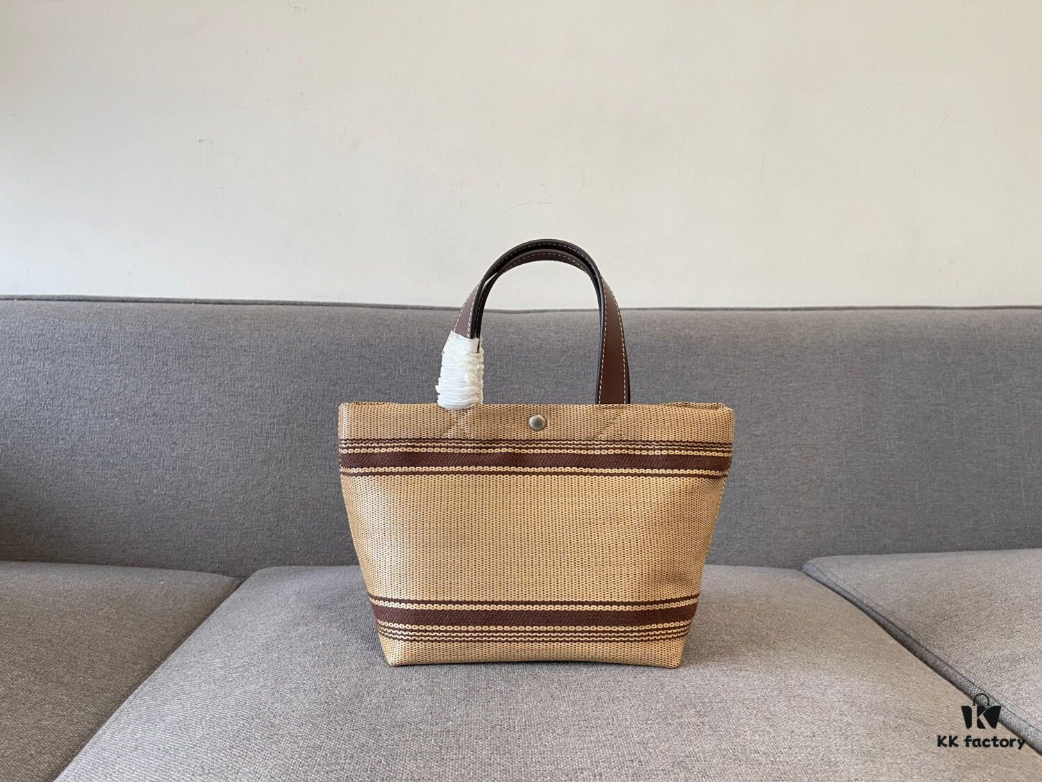 New Arrival CELINE 24's New Woven Tote Bag - Mini Leather Trim, Color-Blocked Logo Closure, Handheld, Shoulder & Crossbody Wear