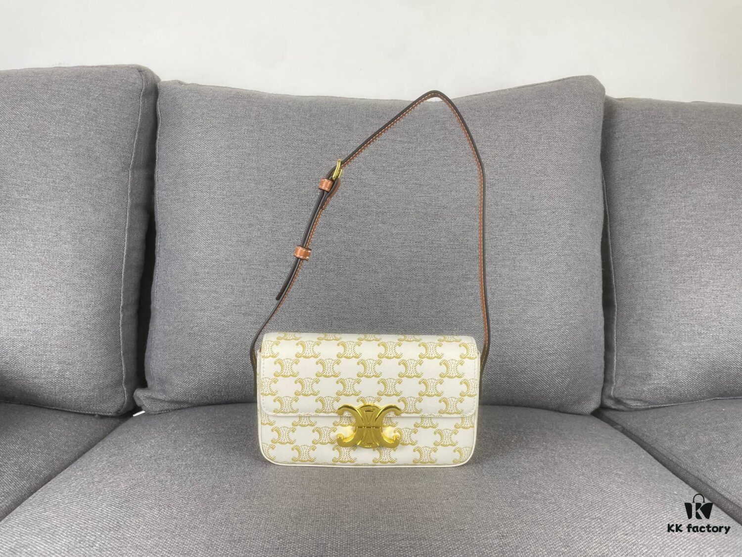 CELINE Brand New Triomphe Arc de Triomphe Underarm Bag, Limited Spring-Summer Edition