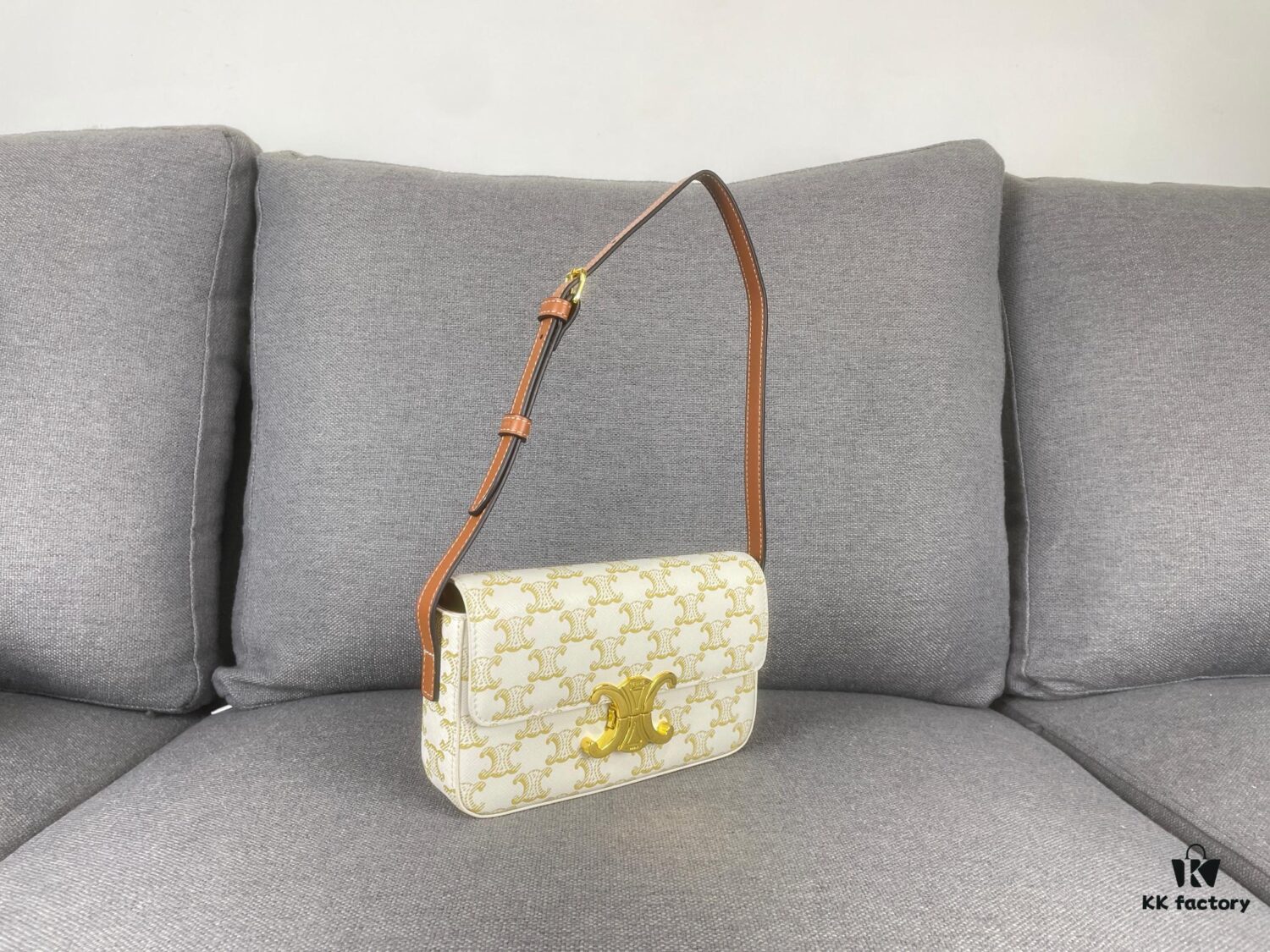 CELINE Brand New Triomphe Arc de Triomphe Underarm Bag, Limited Spring-Summer Edition