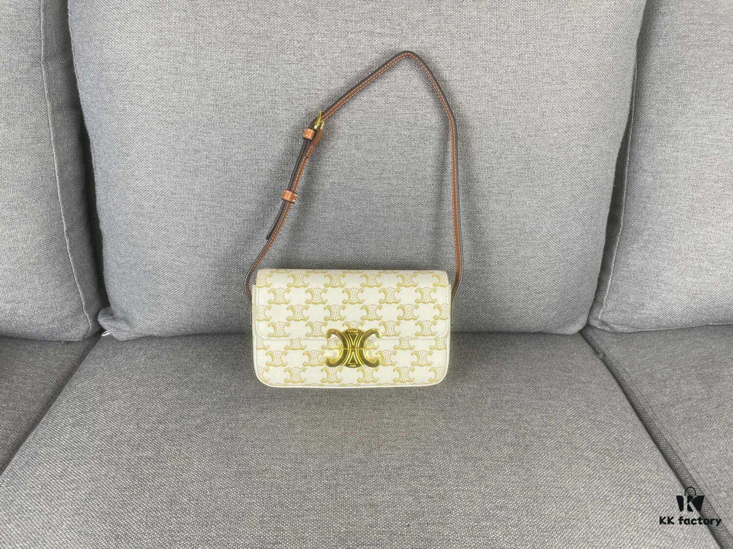 CELINE Brand New Triomphe Arc de Triomphe Underarm Bag, Limited Spring-Summer Edition