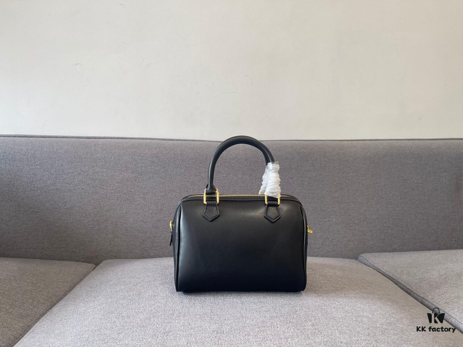 Celine Arc Triomphe Small Boston Pillow Bag in Leather and Fabric Materials