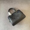 Celine Arc Triomphe Small Boston Pillow Bag in Leather and Fabric Materials
