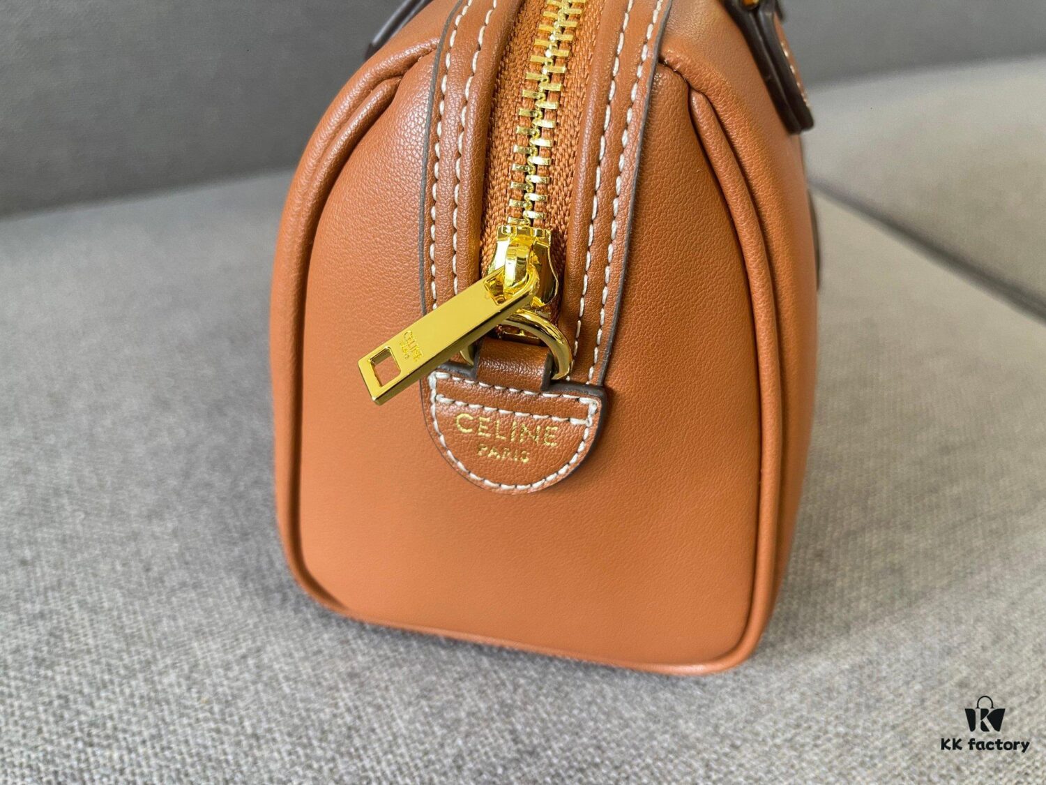 Celine Arcades Small Boston Pillow Bag in Leather and Fabric Materials