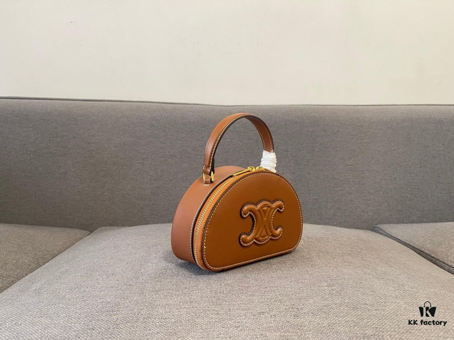 Celine New Logo Print Half-Moon Mini Bag