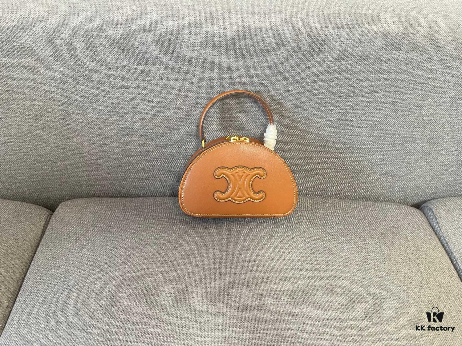 Celine New Logo Print Half-Moon Mini Bag