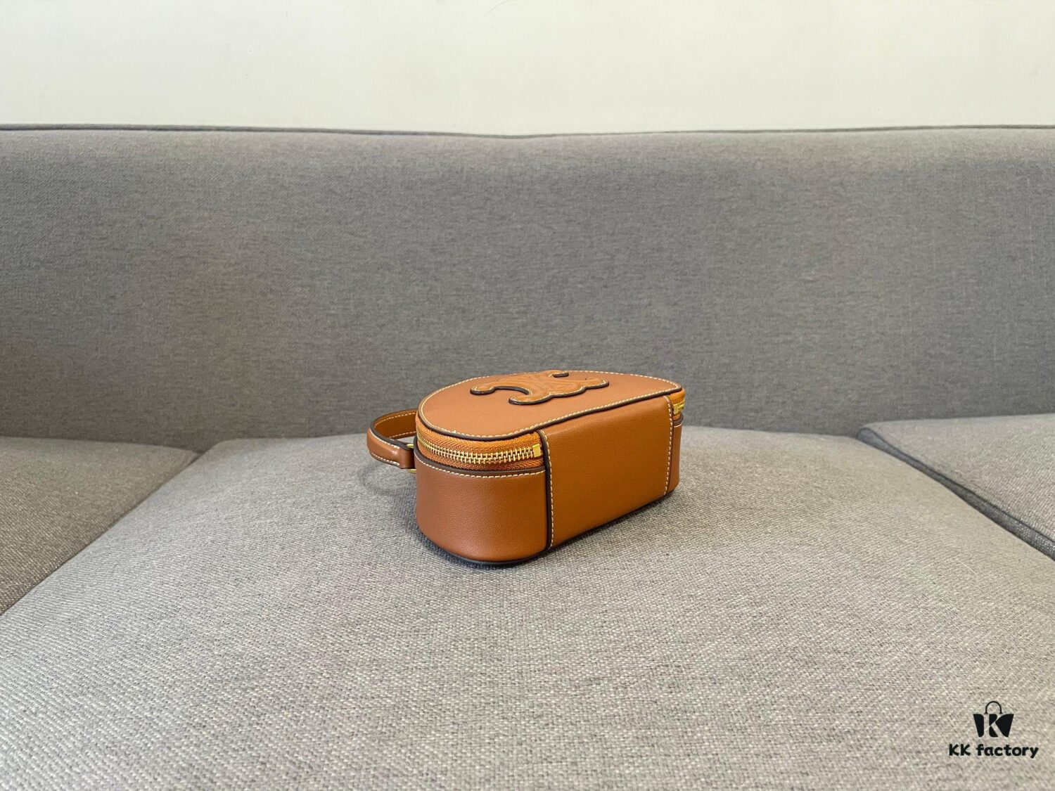 Celine New Logo Print Half-Moon Mini Bag