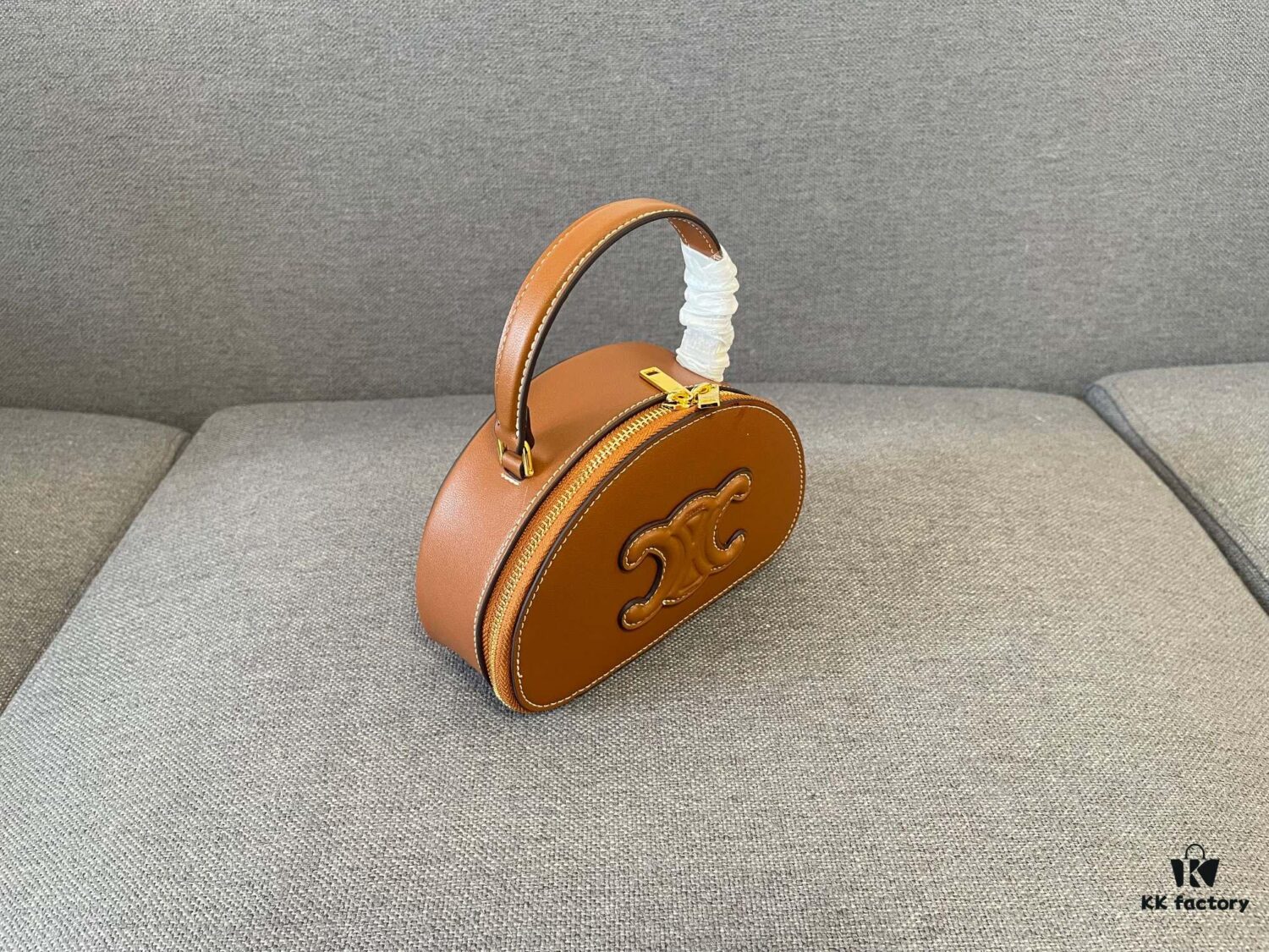 Celine New Logo Print Half-Moon Mini Bag