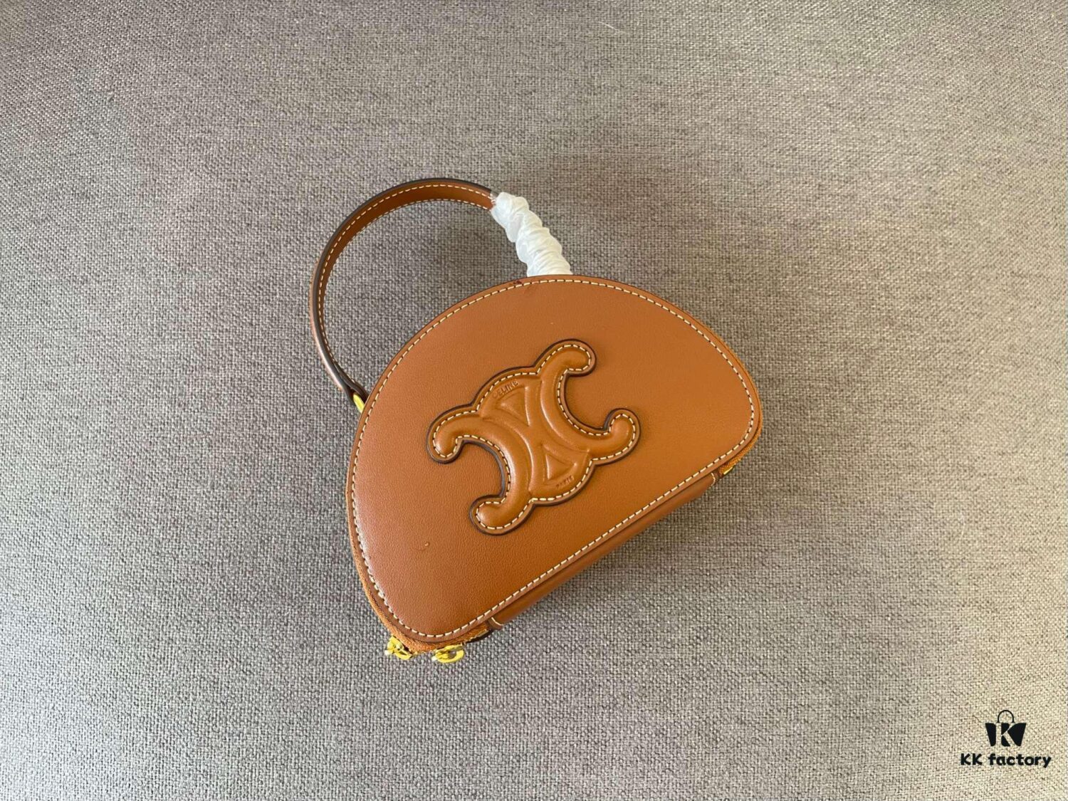 Celine New Logo Print Half-Moon Mini Bag