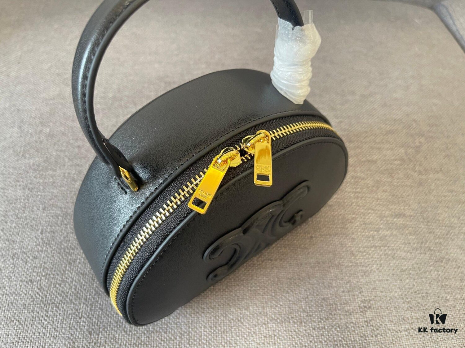 Celine New Logo Print Half-Moon Mini Bag