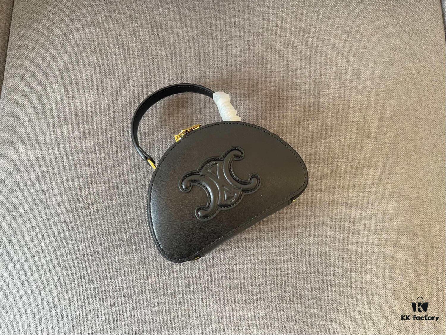 Celine New Logo Print Half-Moon Mini Bag