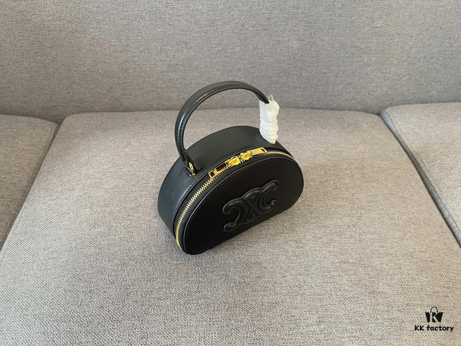 Celine New Logo Print Half-Moon Mini Bag