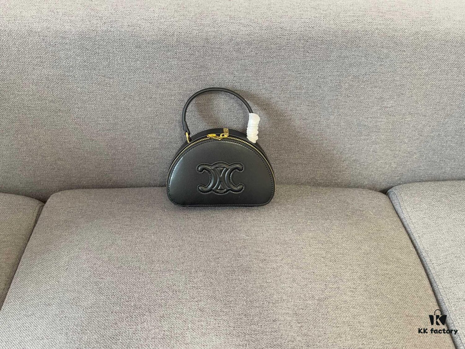 Celine New Logo Print Half-Moon Mini Bag