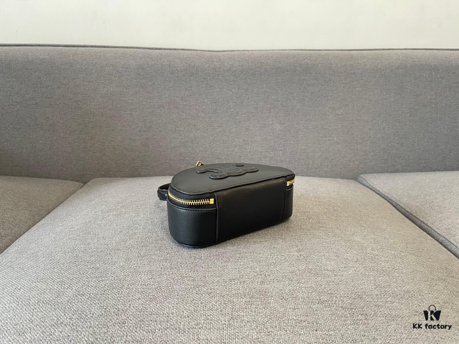 Celine New Logo Print Half-Moon Mini Bag