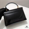 Upgraded Small Size Release Celine 2024 New Triumph Arch Handbag Patent Leather