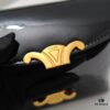 Upgraded Small Size Release Celine 2024 New Triumph Arch Handbag Patent Leather