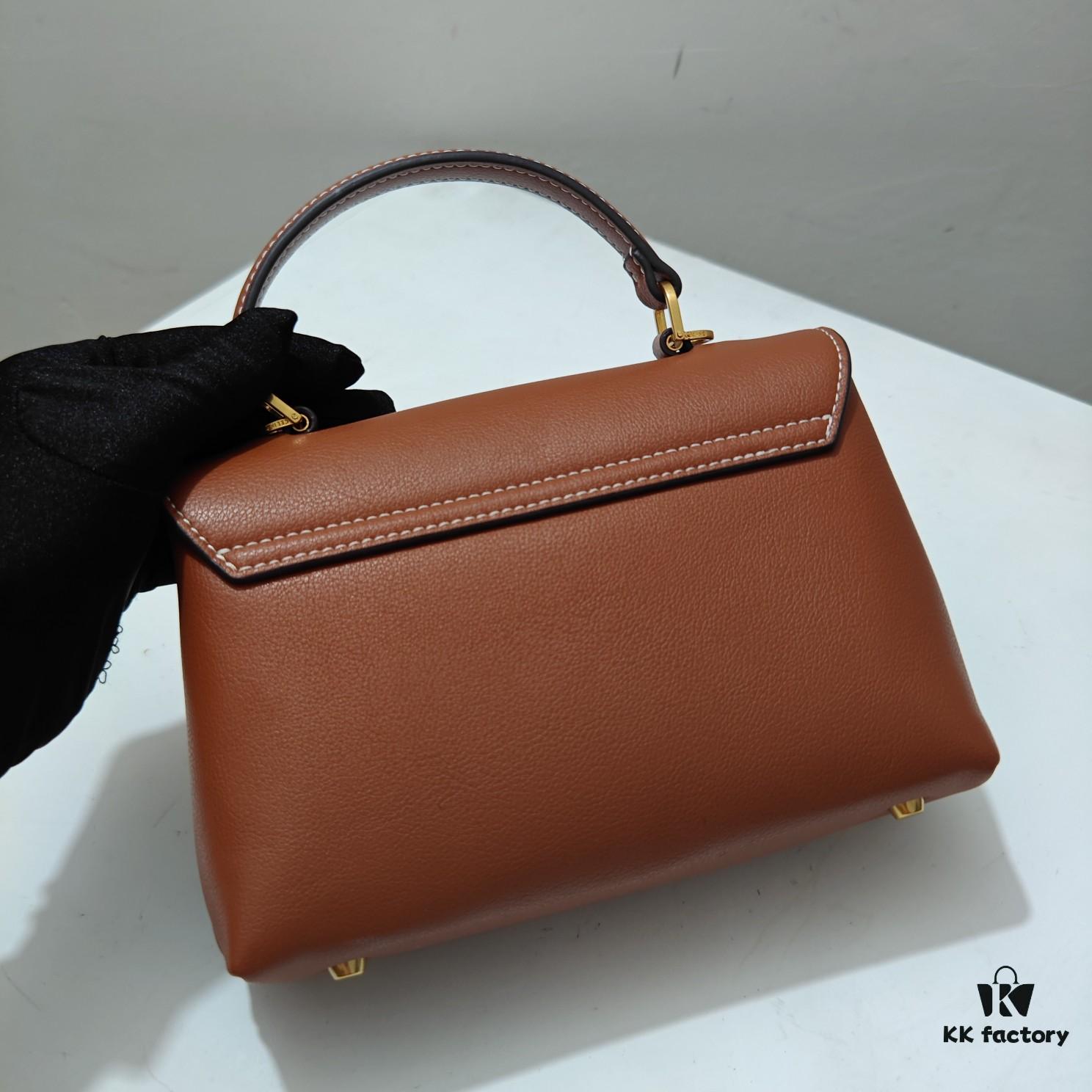 Quality Upgrade Small Size Celine 2024 New Archway Handbag, Crisply Textured Calfskin, Minimalist and Elegant Design with Sophisticated Simplicity