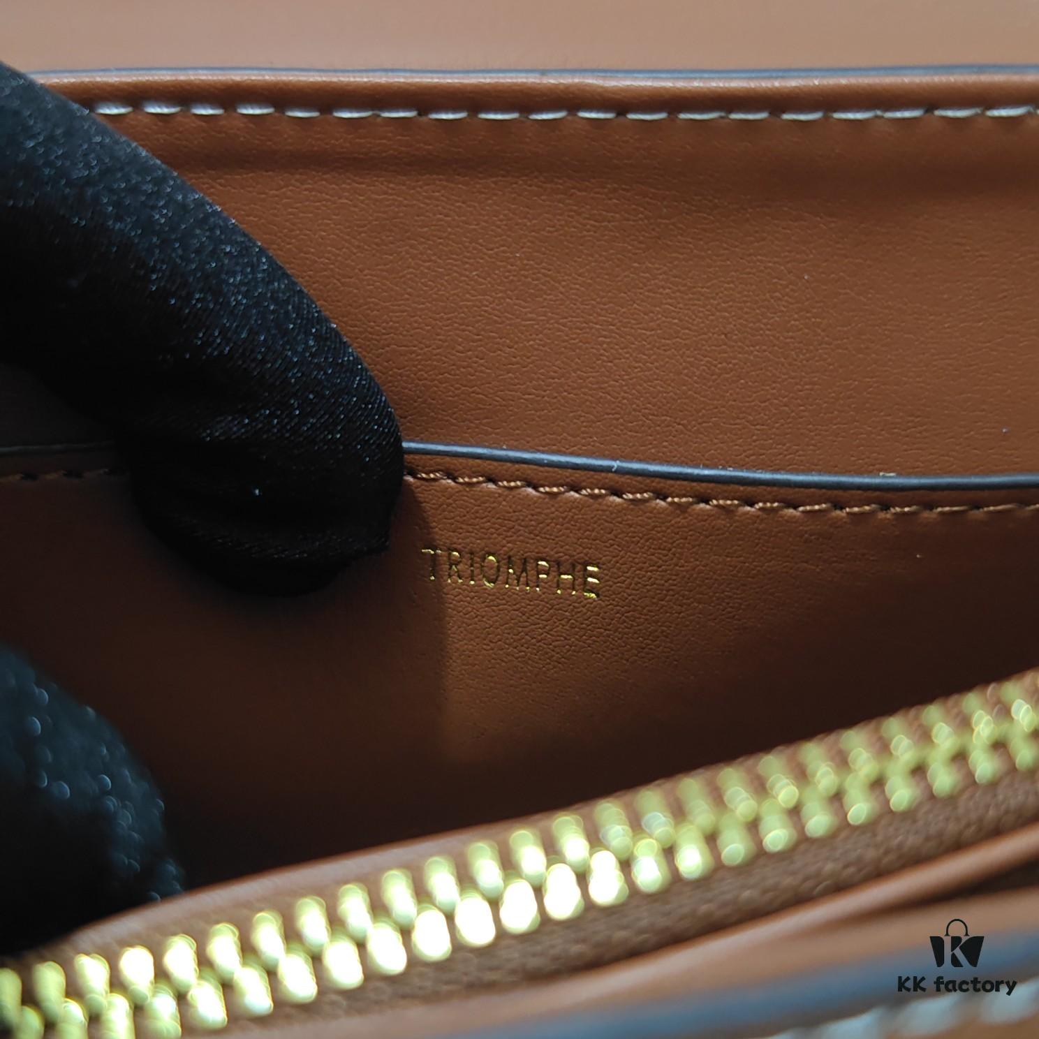 Quality Upgrade Small Size Celine 2024 New Archway Handbag, Crisply Textured Calfskin, Minimalist and Elegant Design with Sophisticated Simplicity