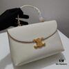 Top-Grade Cowhide, Crisply Textured Leather, Celine 2024 New Arrival Archlight Handbag, Minimalist and Elegant Design in Large Size 25cm
