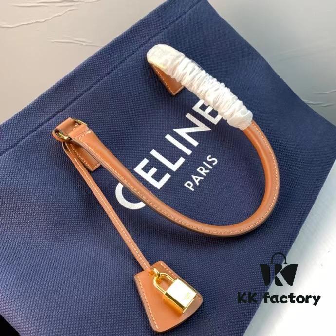 New Arrival 🔅 CABAS CELINE Canvas and Calfskin Crossbody Bag