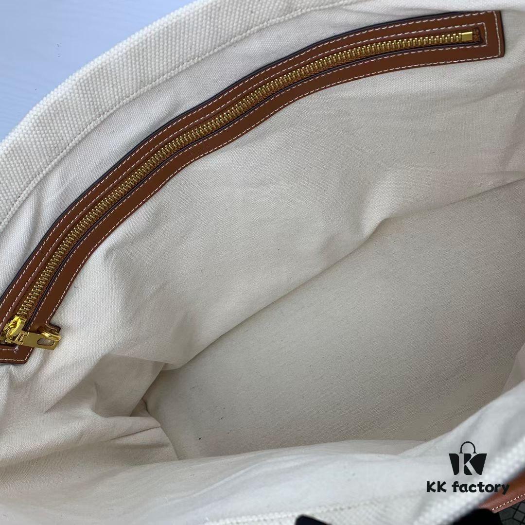 New Arrival 🔅 CABAS CELINE Printed Canvas and Calfskin Crossbody Tote Bag