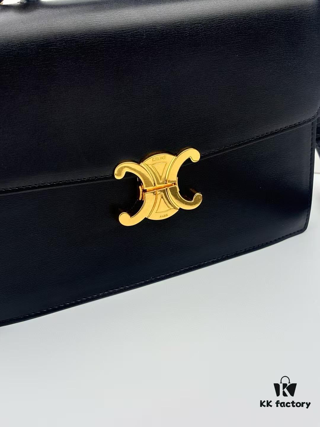 Top Quality Original 2025 New Celine Men's Leather Messenger Bag