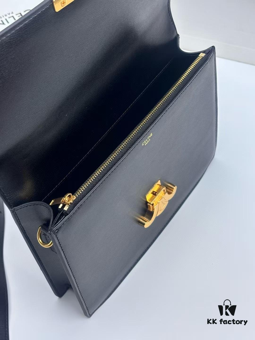 Top Quality Original 2025 New Celine Men's Leather Messenger Bag