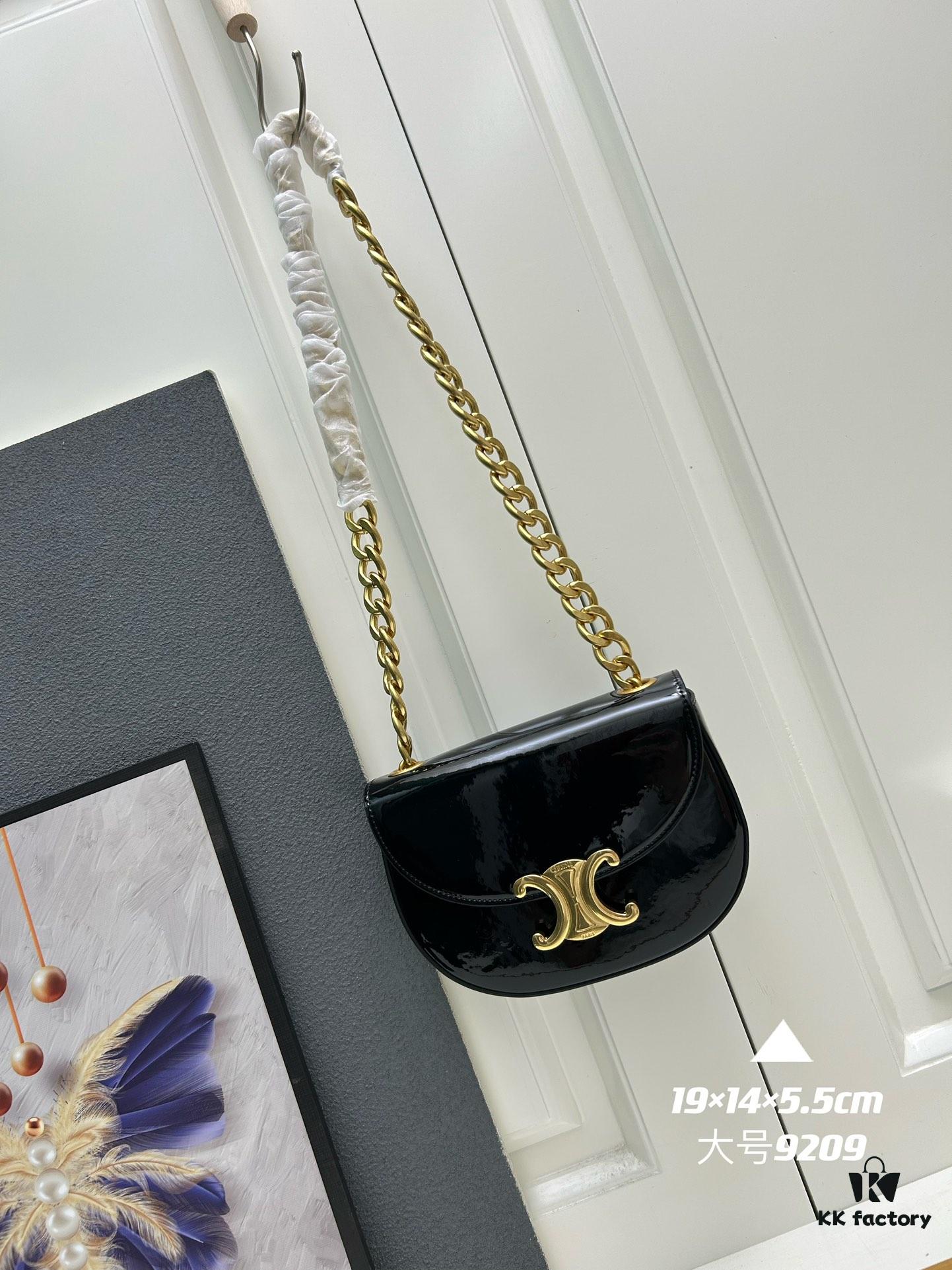 Upgraded Release Celine 2024 New Chain Saddle Bag