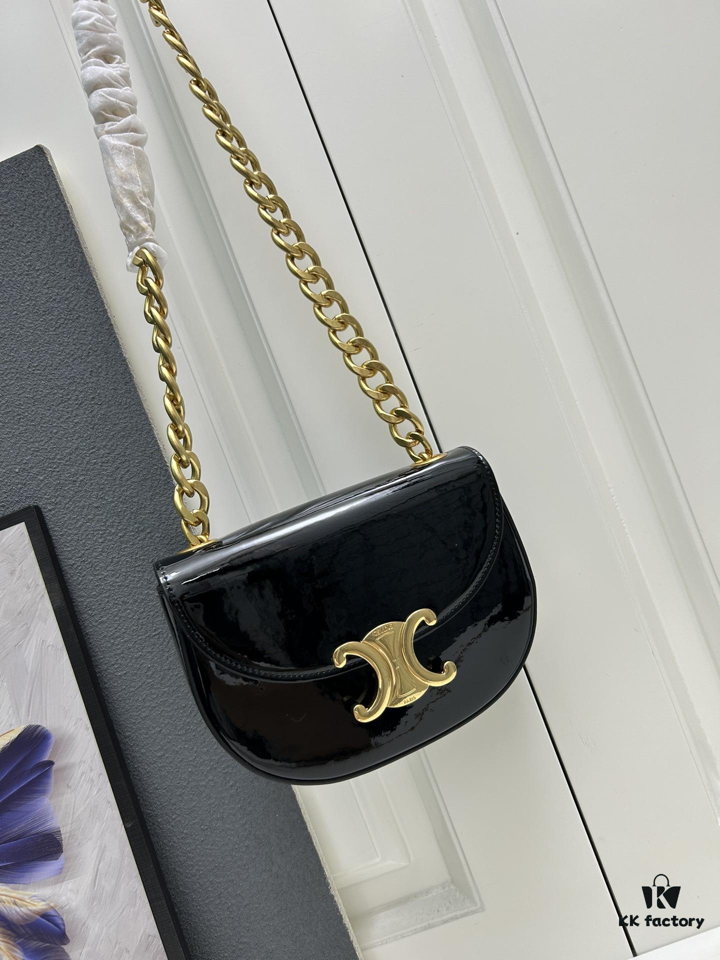 Upgraded Release Celine 2024 New Chain Saddle Bag