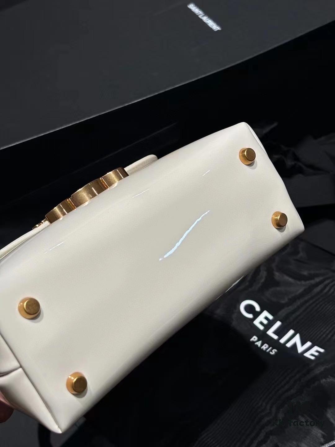 Top-tier Release Celine 2024 New Arrival Arc Triomphe Bag Patent Leather Mini Size 20.5x13x8