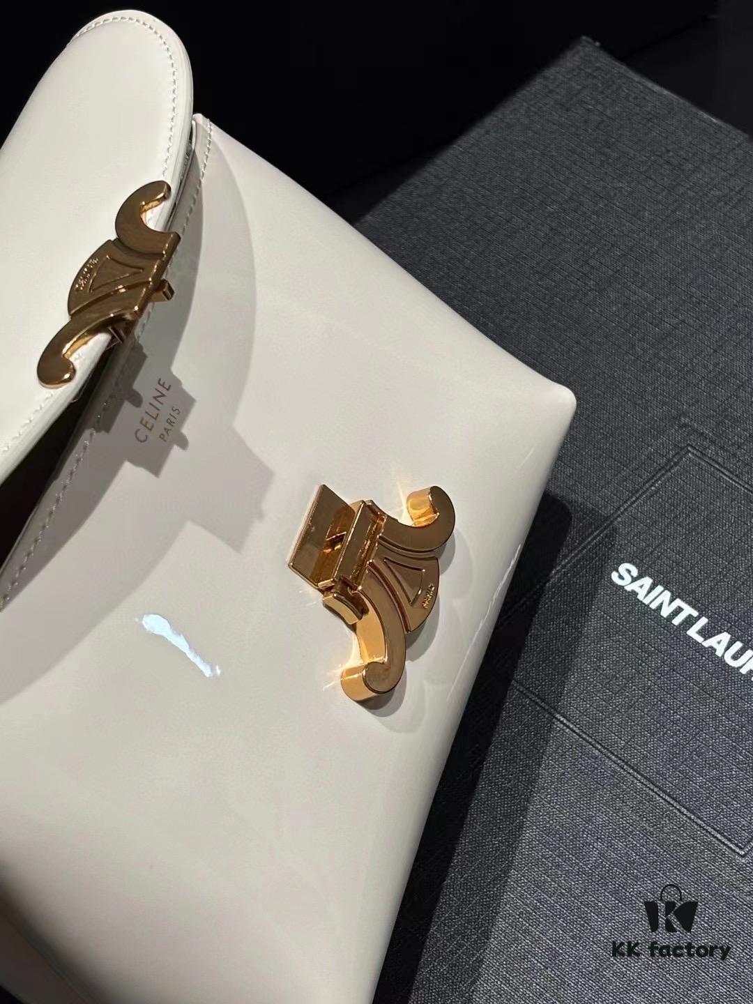 Top-tier Release Celine 2024 New Arrival Arc Triomphe Bag Patent Leather Mini Size 20.5x13x8