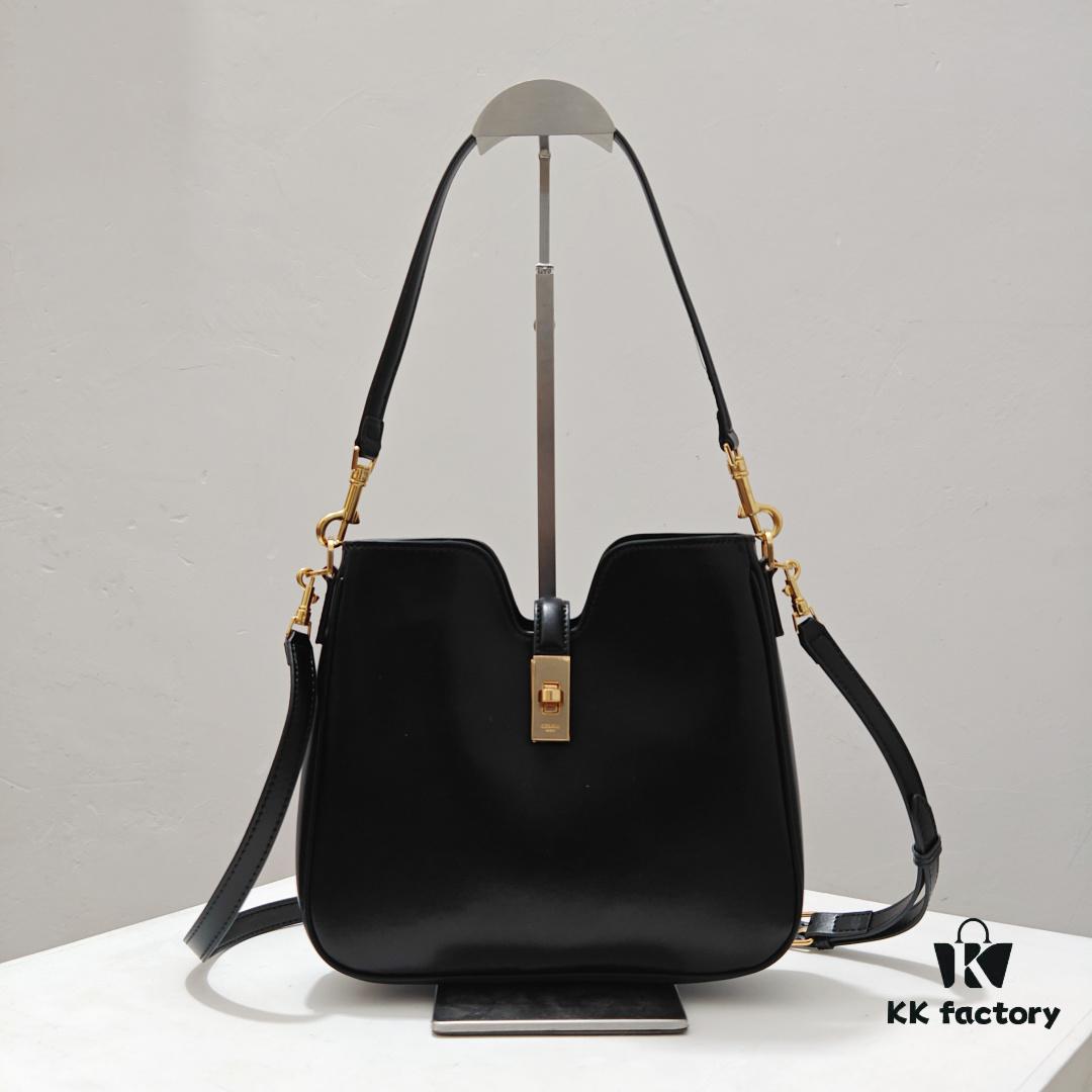 Genuine Leather In Stock, Celine 16 Soft Handbag 2025 New Arrival
