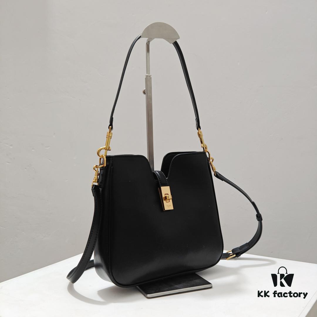 Genuine Leather In Stock, Celine 16 Soft Handbag 2025 New Arrival