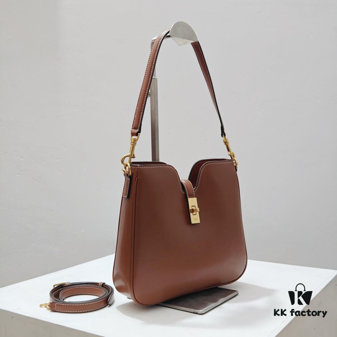 Genuine Leather In Stock, Celine 2025 New Arrival 16 Soft Handbag