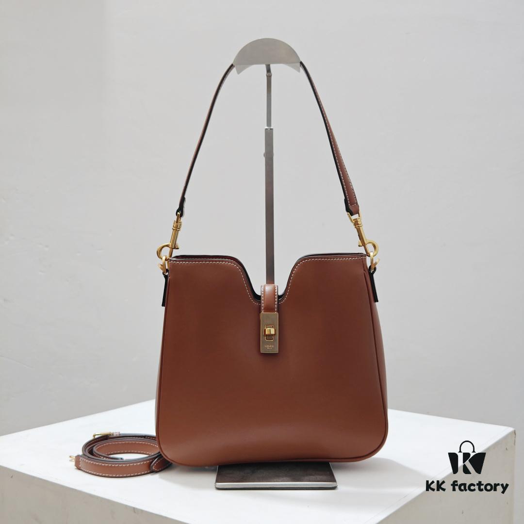 Genuine Leather In Stock, Celine 2025 New Arrival 16 Soft Handbag