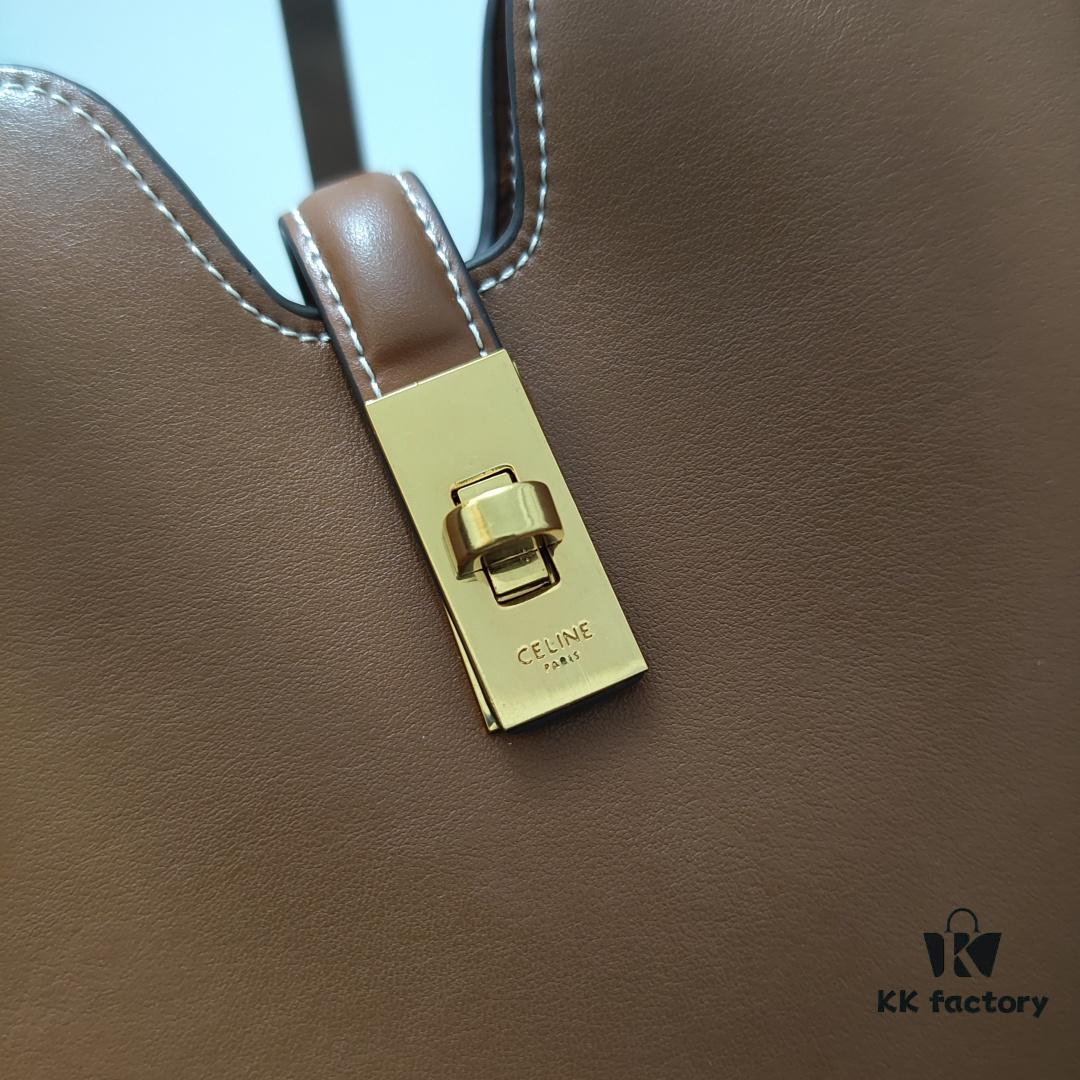 Genuine Leather In Stock, Celine 2025 New Arrival 16 Soft Handbag