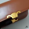 Top Quality Original Celine Triomphe Classic Shoulder Bag, Patent Leather with Needle Grain, Can Be Carried Underarm, by Hand or Crossbody, Perfect Color and Structure, Elegant and Three-dimensional Design