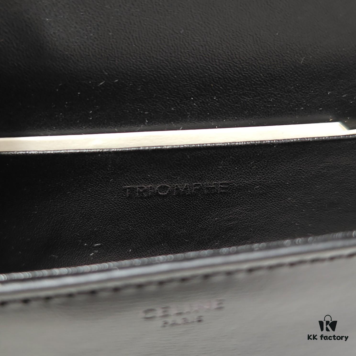 Top Quality Original Celine Triomphe Classic Crossbody Bag, Veined Calfskin Leather, Can Be Carried Underarm, by Hand or Crossbody