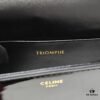 Top Quality Original Celine Triomphe Classic Shoulder Bag, New Glossy Black and Gold Design