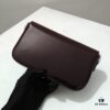 Top Quality Original Celine Triomphe Classic Underarm Bag New Patent Chocolate Brown