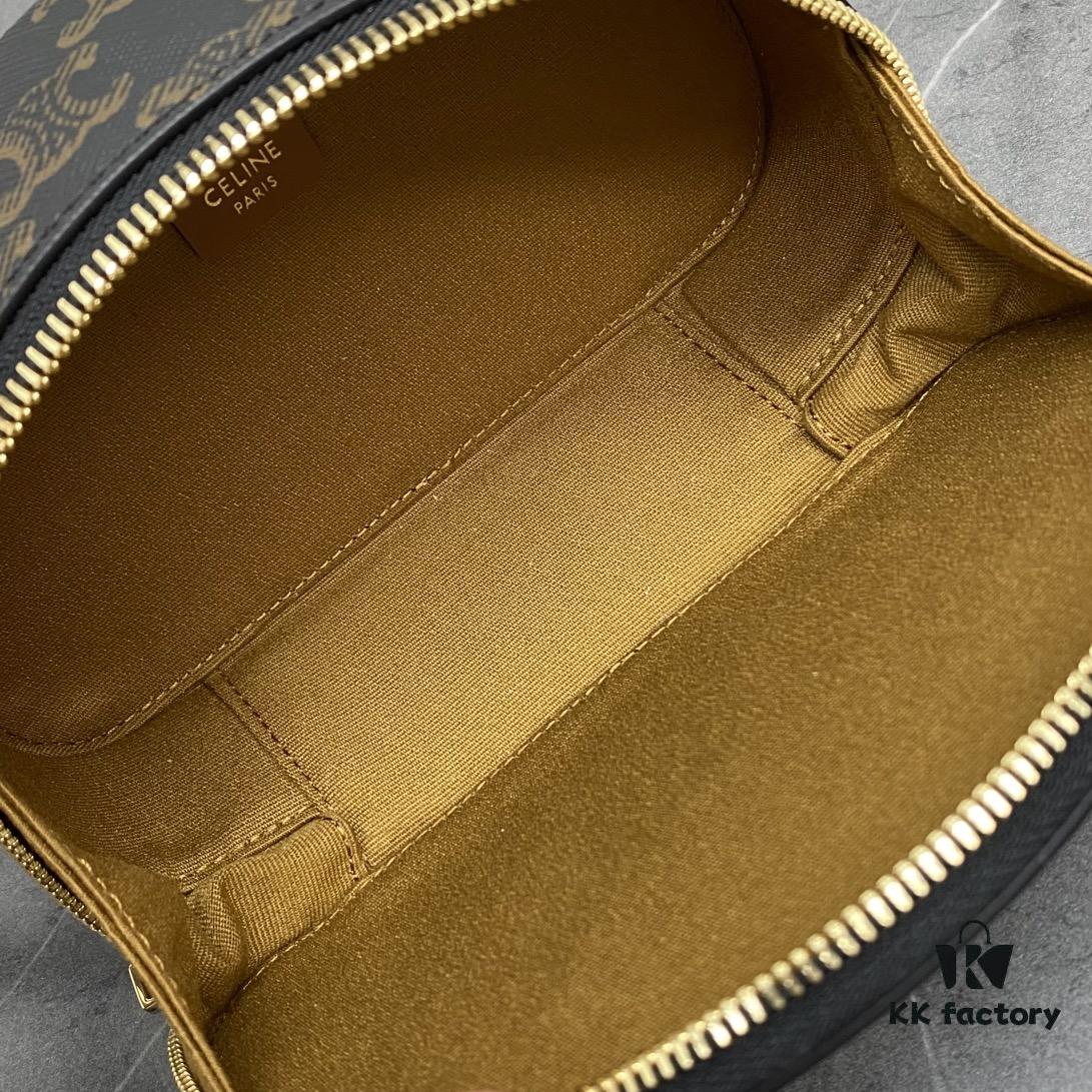 Celine New Logo Printed Half-Moon Bag - Mini Leather Handbag with Adjustable Strap